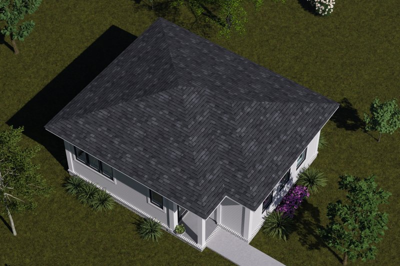 Dream House Plan - Exterior - Other Elevation 3 for Contemporary House Plan #513-2416 - 1 bed, 1 bath