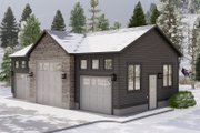 Traditional Style House Plan - 0 Beds 0 Baths 1268 Sq/Ft Plan #1060-129 