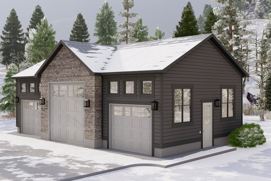 Exterior - Front Elevation 3 for Traditional House Plan #1060-129, 0 bath