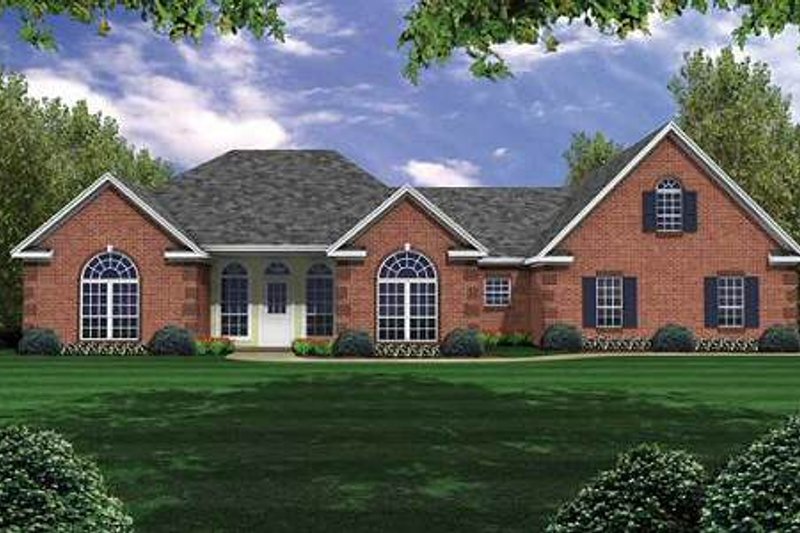 Dream House Plan - Traditional Exterior - Front Elevation Plan #21-134