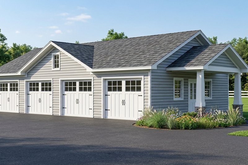 Home Plan - Exterior - Front Elevation 2 for Country House Plan #1064-76, 0 bath