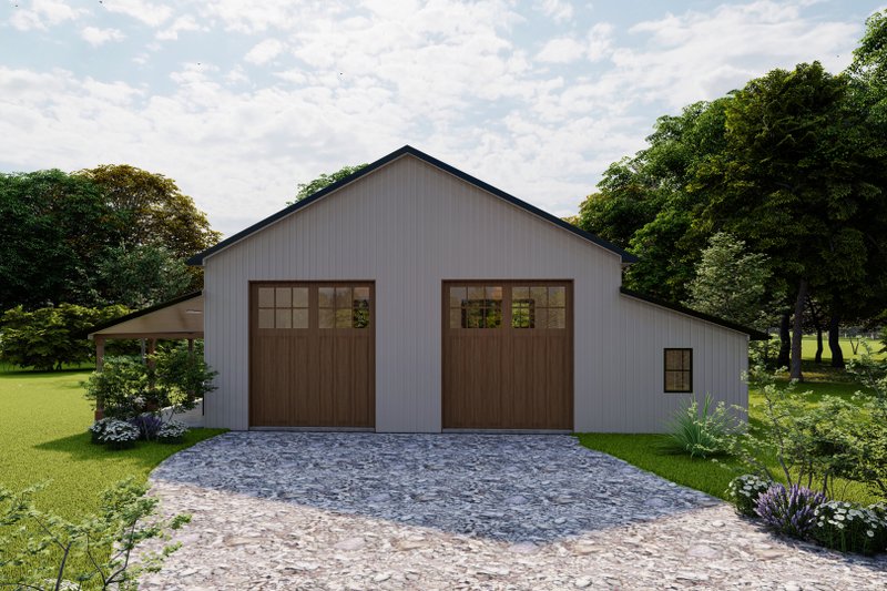 Architectural House Design - Exterior - Front Elevation 1 for Farmhouse House Plan #1117-18, 1 bath