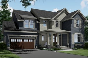 Exterior - Front Elevation 4 for Traditional House Plan #51-1198 - 4 bed, 3.5 bath