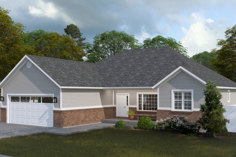 Home Plan - Exterior - Front Elevation 3 for Traditional House Plan #1060-219 - 3 bed, 2 bath