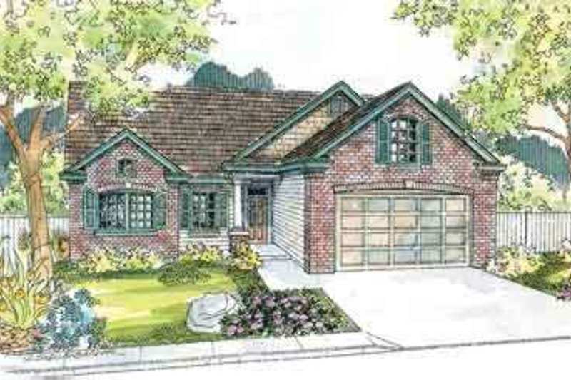Home Plan - Ranch Exterior - Front Elevation Plan #124-526