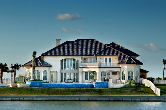 Exterior - Rear Elevation for Mediterranean House Plan #930-442 - 5 bed, 6 bath