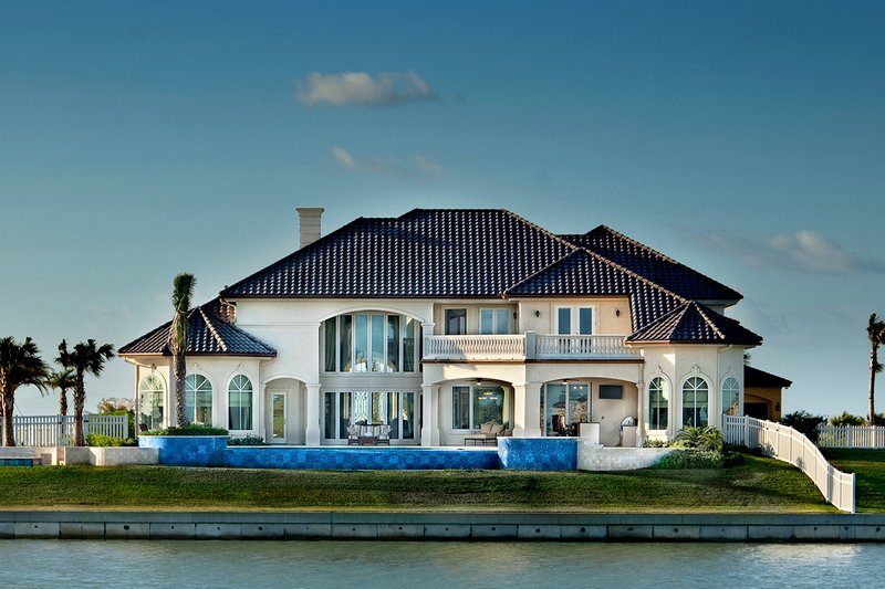 Architectural House Design - Exterior - Rear Elevation for Mediterranean House Plan #930-442 - 5 bed, 6 bath