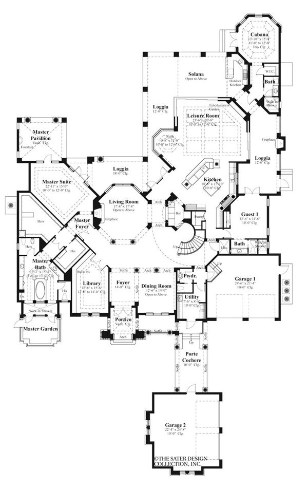 Home Plan - Mediterranean Floor Plan - Main Floor Plan #930-492