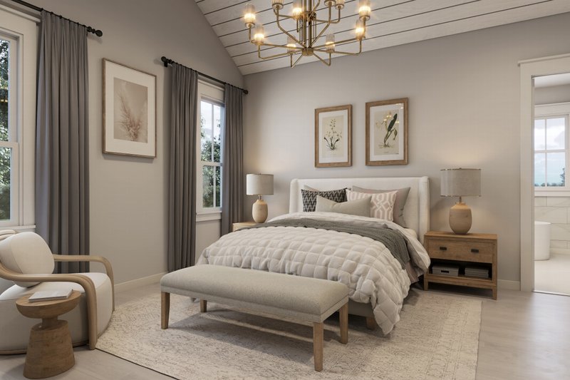 House Blueprint - Interior - Bedroom for Farmhouse House Plan #430-399 - 5 bed, 3.5 bath