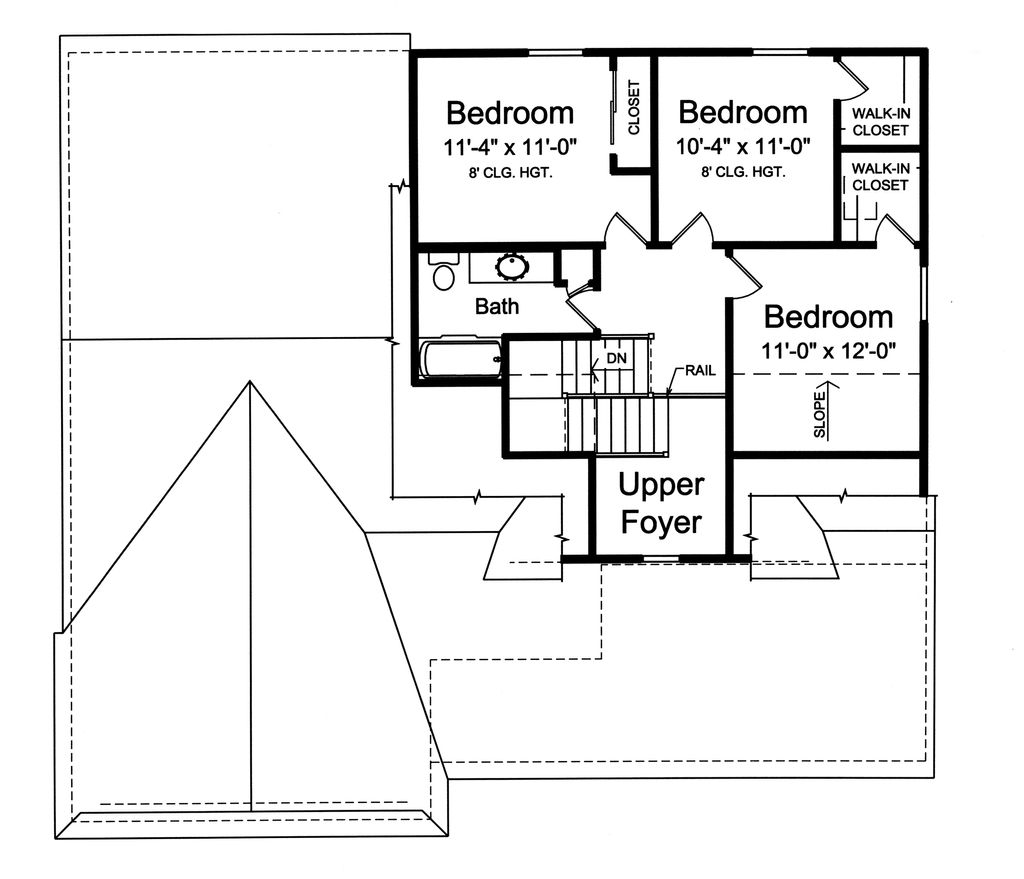 European Style House Plan - 4 Beds 2.5 Baths 2025 Sq/Ft Plan #46-889