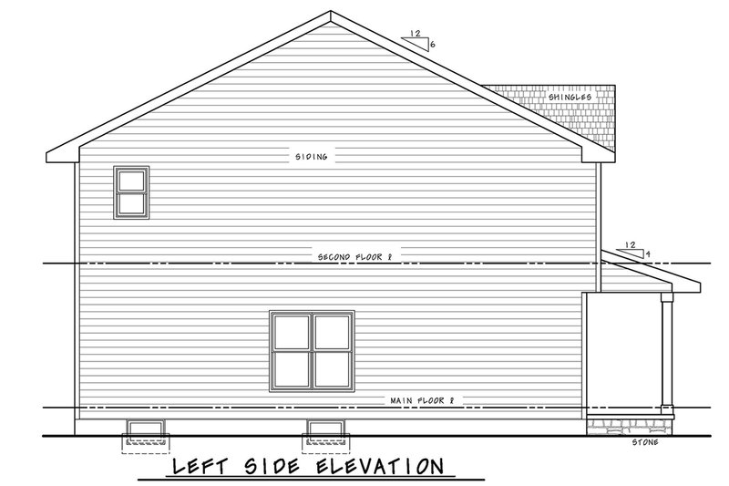 Dream House Plan - Exterior - Rear Elevation 1 for Farmhouse House Plan #20-2658 - 3 bed, 2.5 bath