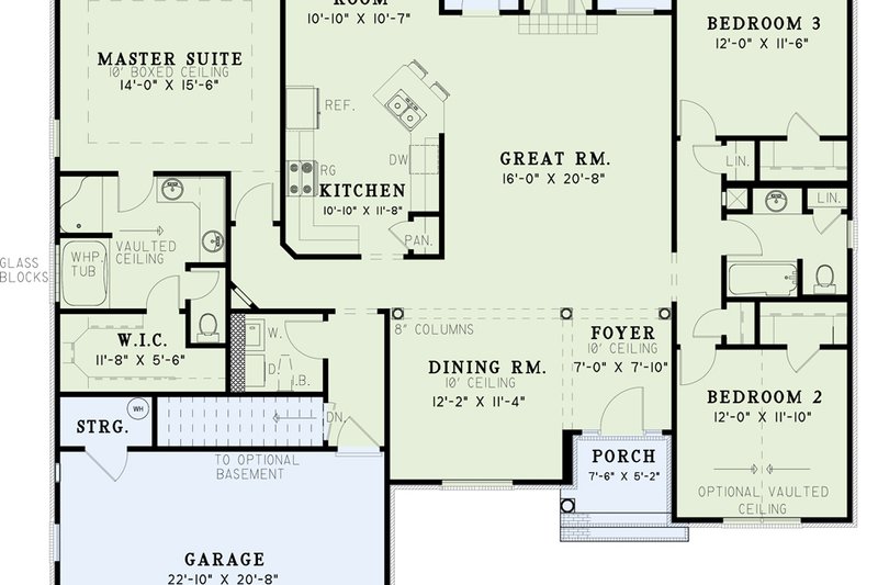 Home Plan - Exterior - Front Elevation 4 for European House Plan #17-1105 - 3 bed, 2 bath
