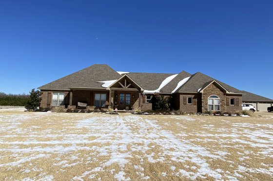 Exterior - Front Elevation 4 for Country House Plan #932-94 - 3 bed, 3.5 bath