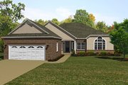 European Style House Plan - 3 Beds 2 Baths 2154 Sq/Ft Plan #14-253 