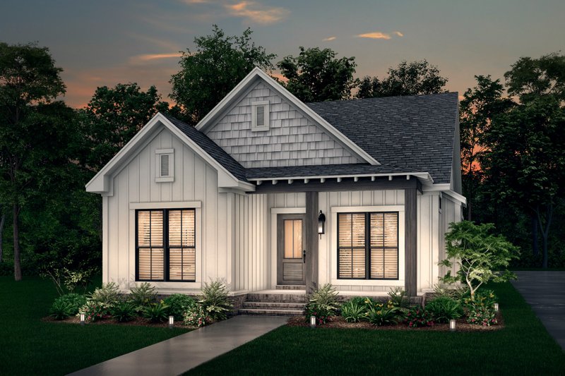 Dream House Plan - Cottage Exterior - Front Elevation Plan #430-40