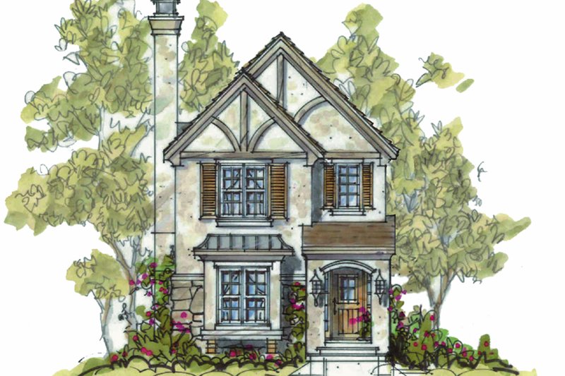 Home Plan - European Exterior - Front Elevation Plan #20-1754
