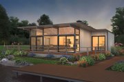 Contemporary Style House Plan - 2 Beds 2 Baths 864 Sq/Ft Plan #72-529 