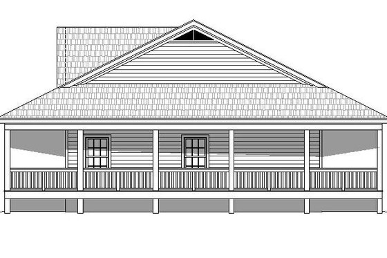 Exterior - Other Elevation 3 for Country House Plan #932-175 - 3 bed, 2 bath