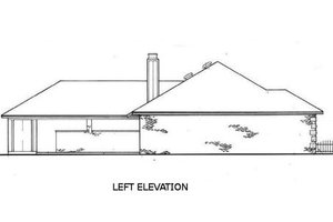 Exterior - Other Elevation 1 for European House Plan #45-124 - 3 bed, 2 bath