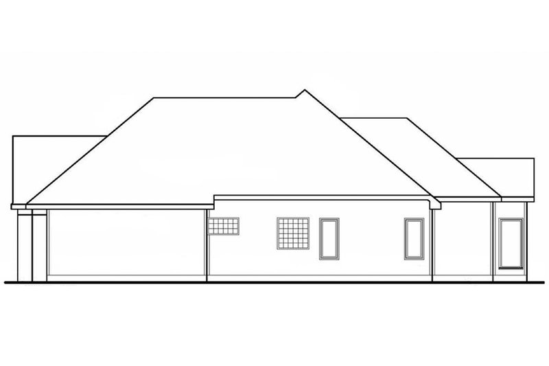 Home Plan - Right Side Elevation