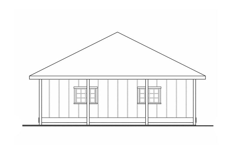 Architectural House Design - Exterior - Other Elevation 1 for Traditional House Plan #124-895, 0 bath