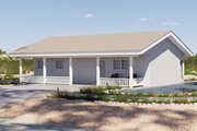 Farmhouse Style House Plan - 2 Beds 1 Baths 960 Sq/Ft Plan #1106-173 Exterior 