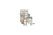 Mediterranean Style House Plan - 4 Beds 4.5 Baths 6705 Sq/Ft Plan #27-526 