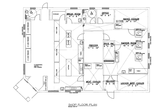 Floor Plan - Main Floor for Traditional House Plan #117-654, 0 bath
