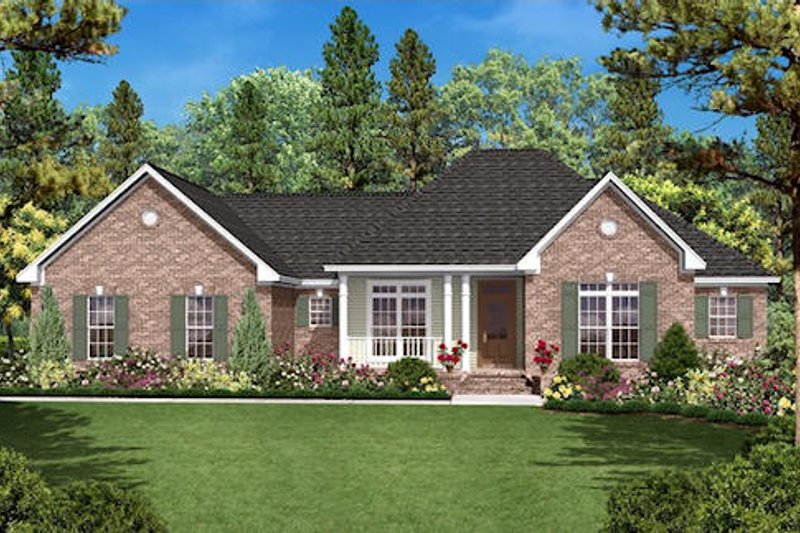 Home Plan - Traditional Exterior - Front Elevation Plan #430-16