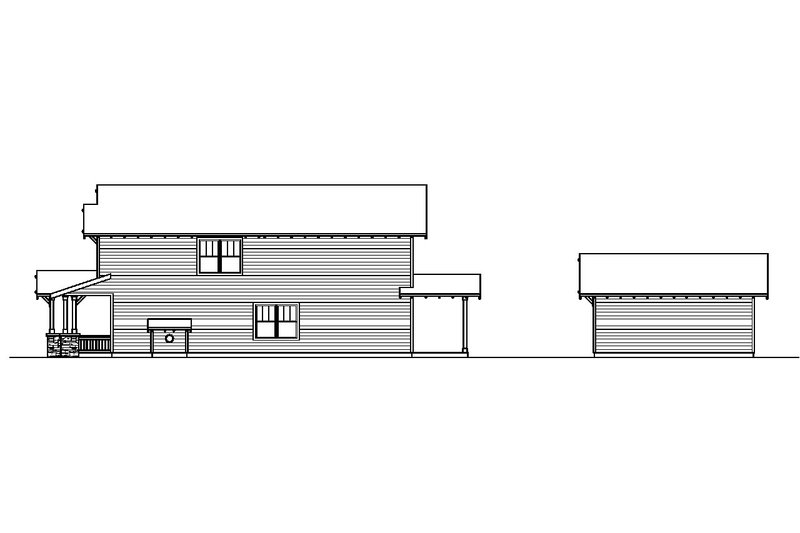 Home Plan - Exterior - Other Elevation 1 for Craftsman House Plan #124-610 - 3 bed, 2.5 bath
