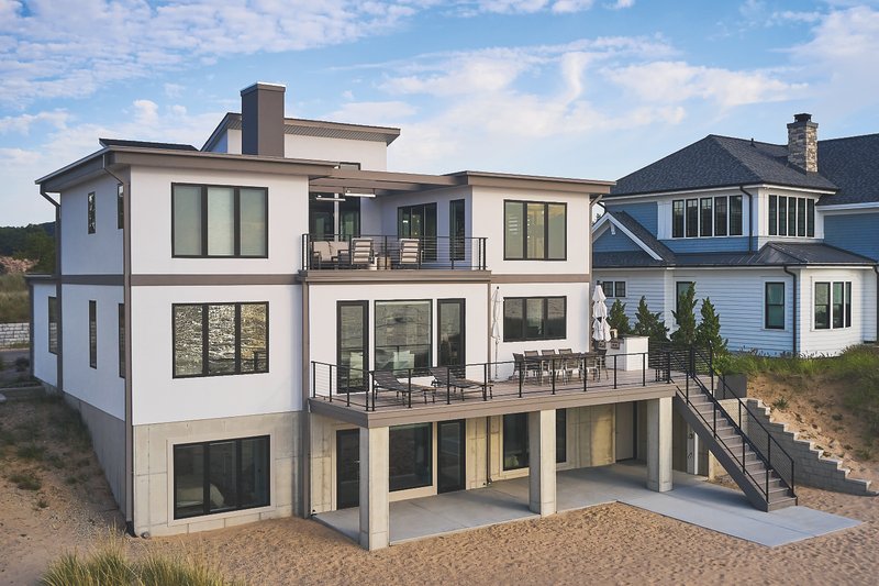 House Plan Design - Exterior - Rear Elevation 3 for Contemporary House Plan #928-352 - 4 bed, 4.5 bath