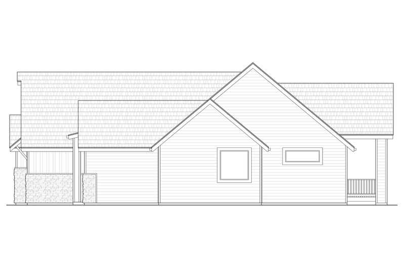 House Design - Exterior - Other Elevation 1 for Farmhouse House Plan #1108-13 - 4 bed, 3 bath