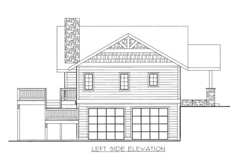 Home Plan - Exterior - Other Elevation 1 for Cabin House Plan #117-759 - 3 bed, 2.5 bath