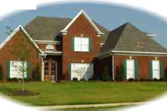 Exterior - Front Elevation for European House Plan #81-627 - 4 bed, 3.5 bath