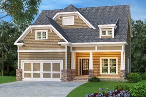 Craftsman Exterior - Front Elevation Plan #419-203