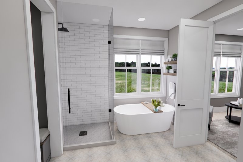 Dream House Plan - Interior - Master Bathroom 1 for Farmhouse House Plan #51-1251 - 3 bed, 3.5 bath