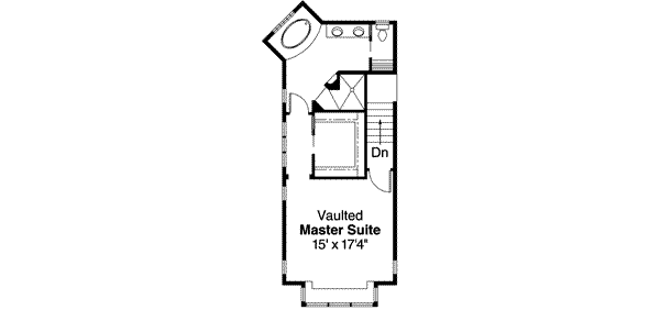 Craftsman Floor Plan - Upper Floor Plan #124-533