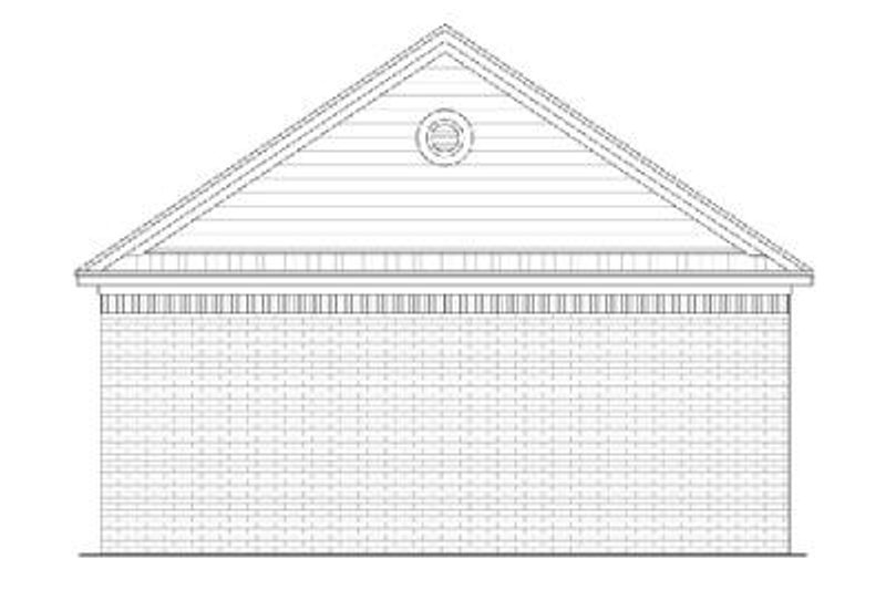 Home Plan - Exterior - Rear Elevation for Traditional House Plan #21-224, 0 bath