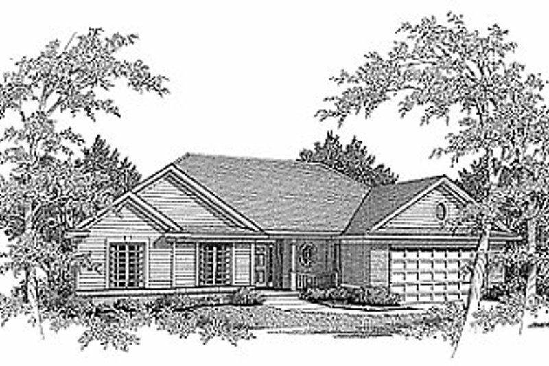 Home Plan - Traditional Exterior - Front Elevation Plan #70-220
