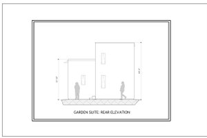 Exterior - Rear Elevation 1 for Modern House Plan #905-10 - 2 bed, 1 bath