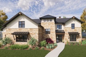 Mediterranean Exterior - Front Elevation Plan #1096-29