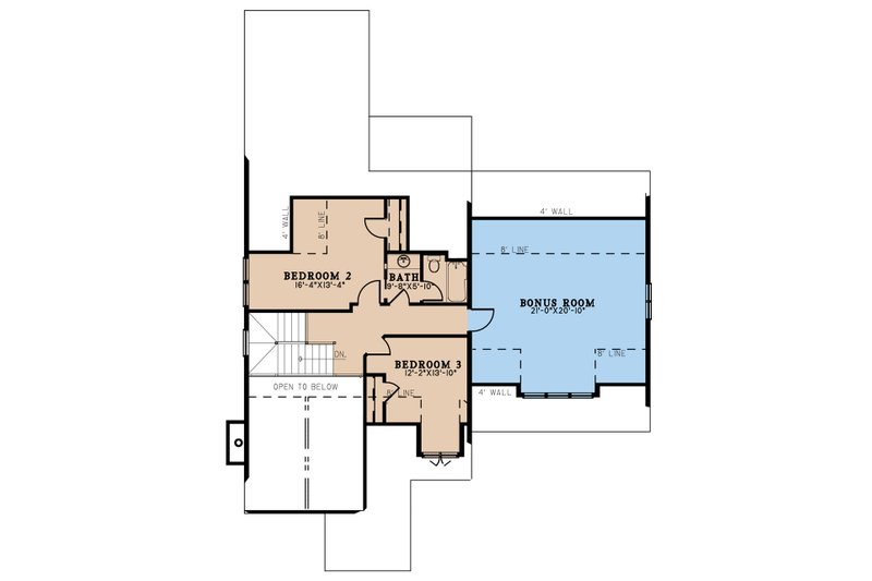 House Plan Design - Floor Plan - Upper Floor for Cottage House Plan #923-316 - 3 bed, 2.5 bath