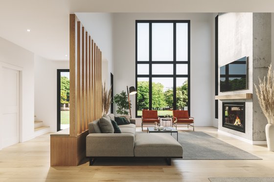 Interior - Family Room 1 for Contemporary House Plan #23-2761 - 3 bed, 2.5 bath