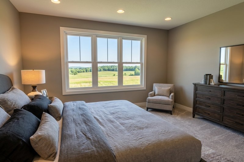 Architectural House Design - Interior - Master Bedroom for Craftsman House Plan #51-1525 - 3 bed, 2.5 bath