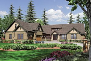 Craftsman Exterior - Front Elevation Plan #48-548