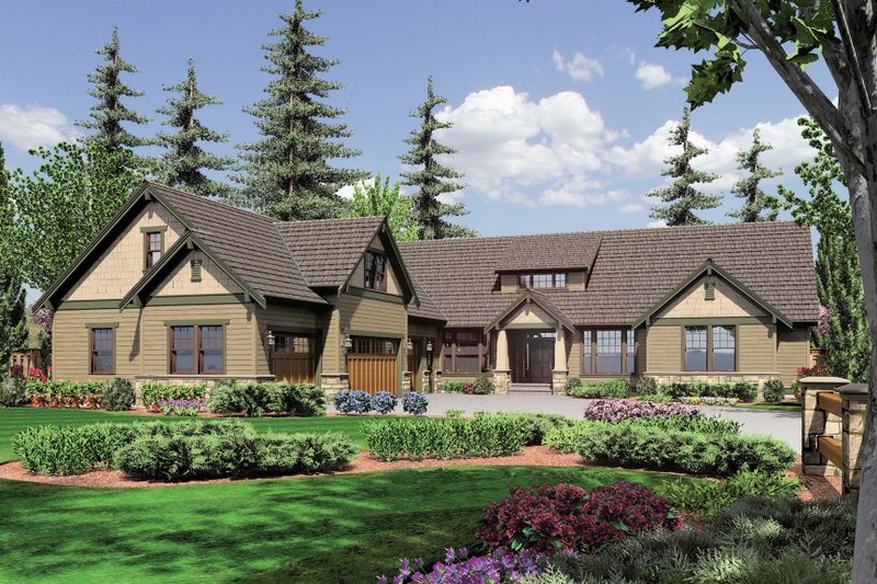 Home Plan - Craftsman Exterior - Front Elevation Plan #48-548