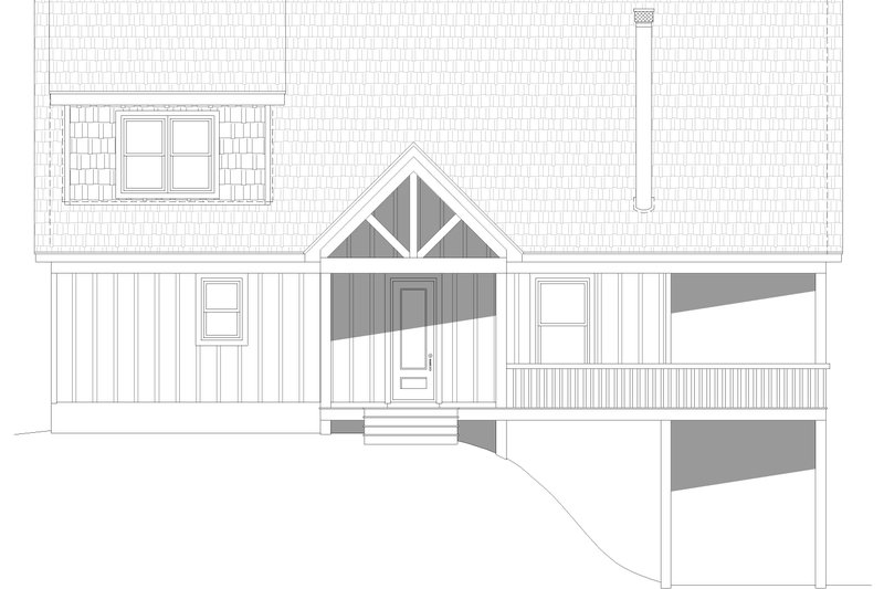 House Plan Design - Exterior - Other Elevation 1 for Traditional House Plan #932-463 - 4 bed, 3.5 bath