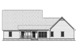 Exterior - Rear Elevation for Craftsman House Plan #21-312 - 4 bed, 2.5 bath