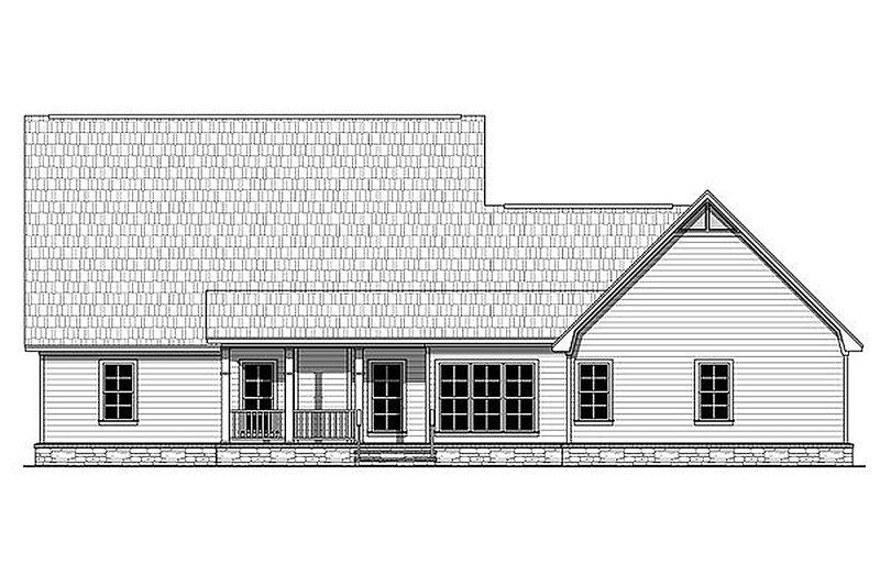Dream House Plan - Exterior - Rear Elevation for Craftsman House Plan #21-312 - 4 bed, 2.5 bath