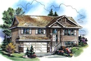 Traditional Exterior - Front Elevation Plan #18-307